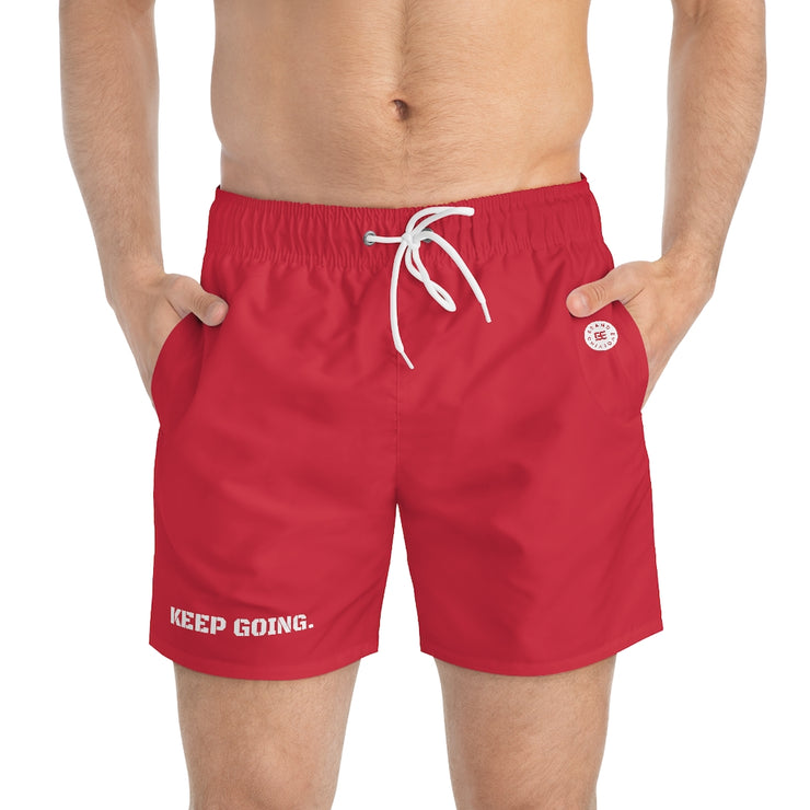 Red Keep Going Shorts