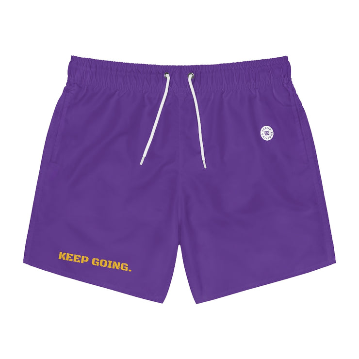 Purple & Gold Keep Going Shorts